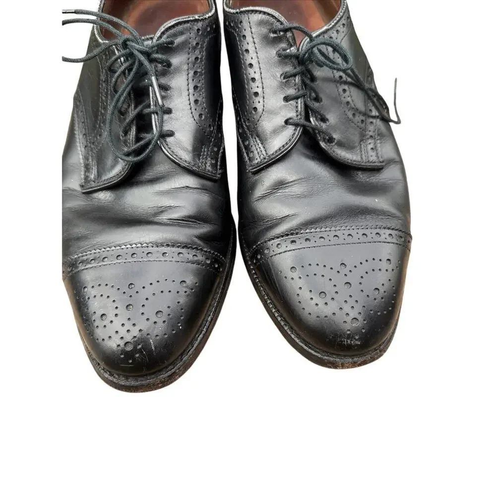 Allen Edmonds Men’s Sanford Dress Shoes Size 9 Leather Made In USA Black